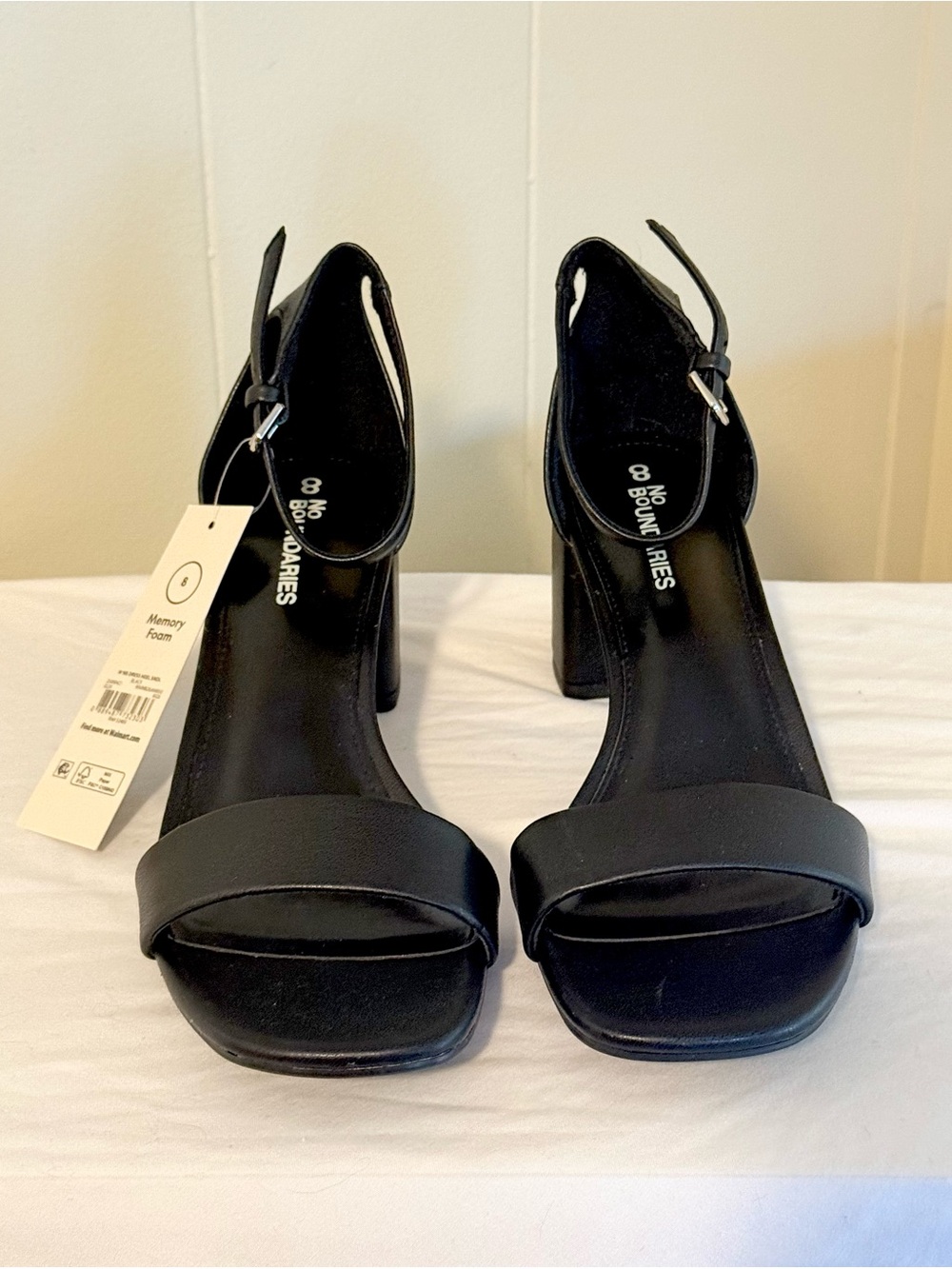 No Boundaries Black Block Heels Size 8